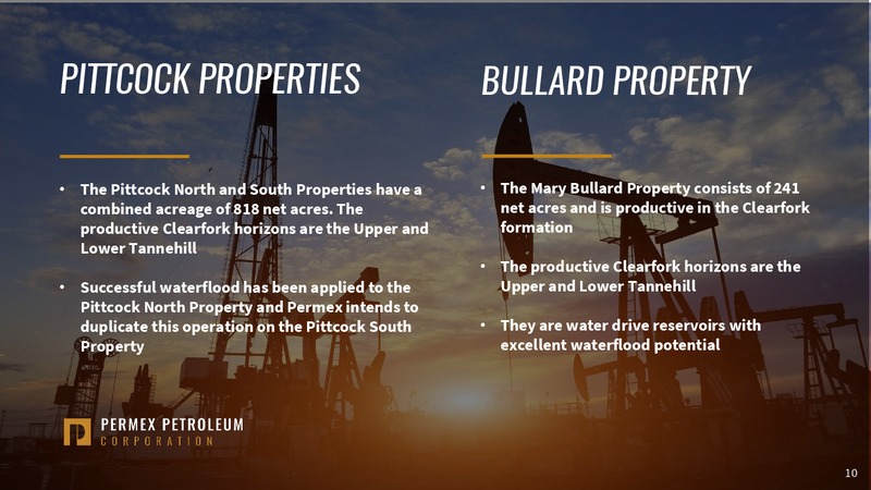 March 2018 Investor Presentation – Permex Petroleum Corp – slide 8