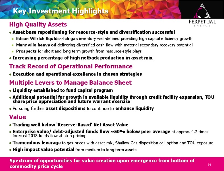 January 2018 Corporate Presentation – Perpetual Energy Inc – slide 33