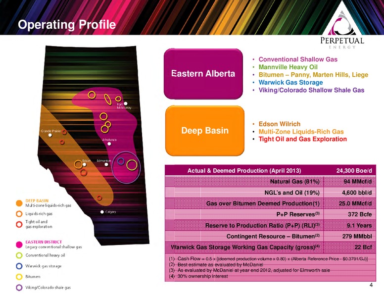 MAY 2013 ANNUAL GENERAL MEETING – Perpetual Energy Inc – slide 4