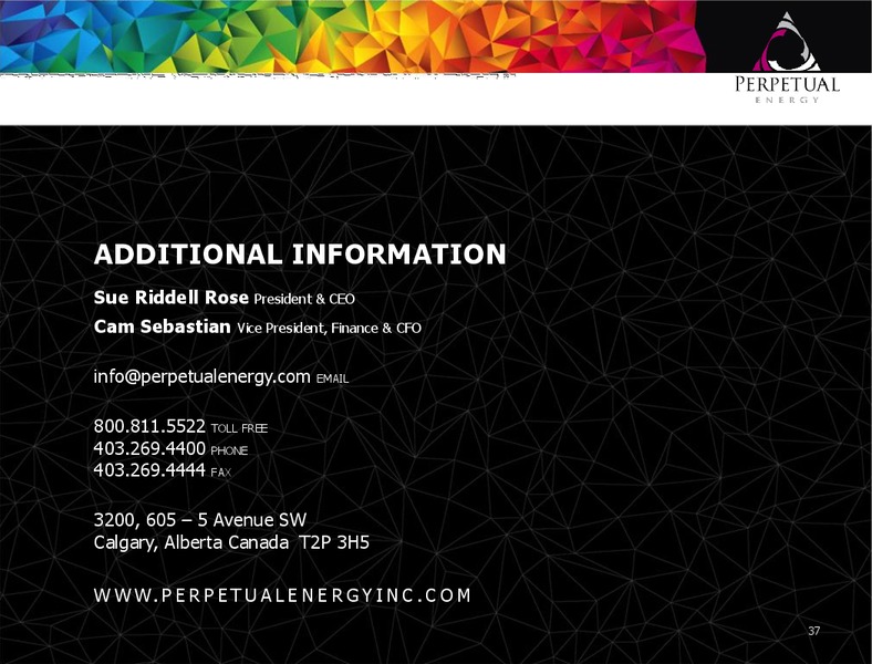 July 2015 Investor Presentation – Perpetual Energy Inc – slide 36
