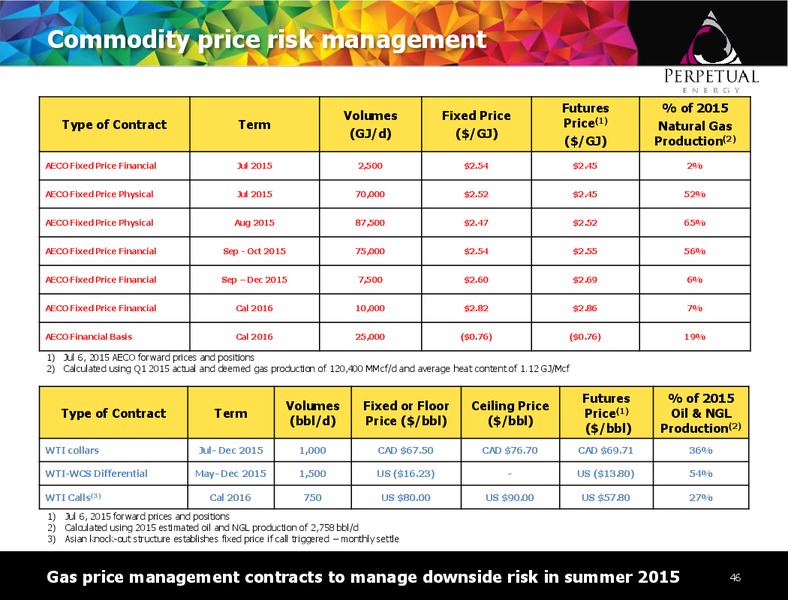 July 2015 Investor Presentation – Perpetual Energy Inc – slide 45