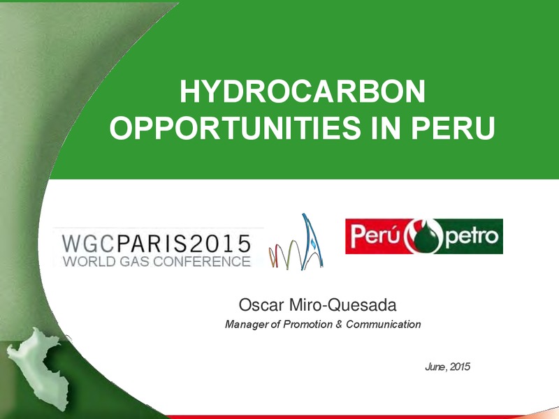 WORLD GAS CONFERENCE – Perupetrol – slide 1