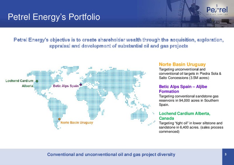 GOOD OIL CONFERENCE – Petrel Energy Ltd. – slide 2