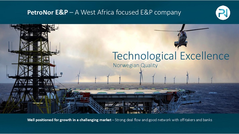 SB1 Energy Conference – PetroNor E&P – slide 5