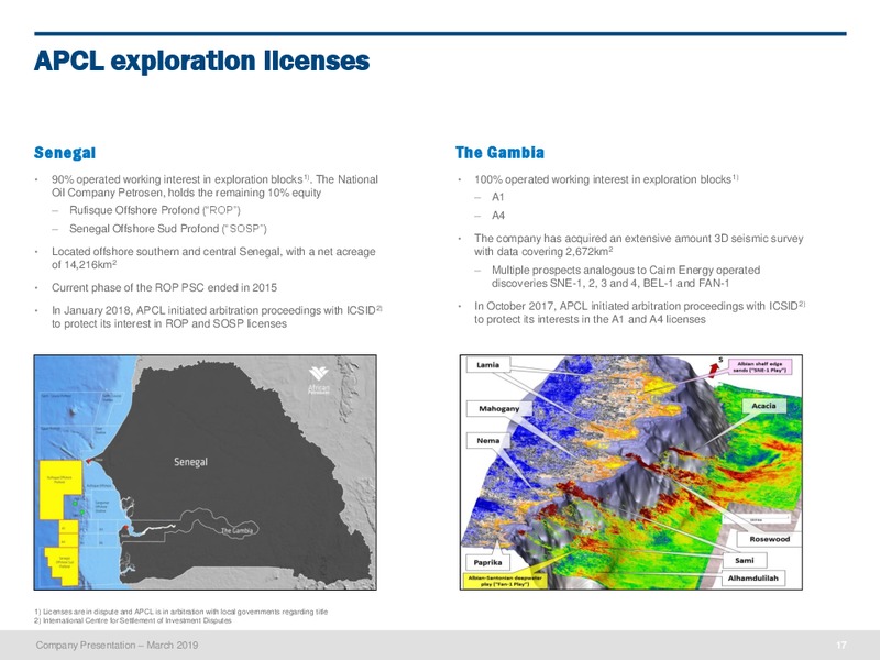 March 2019 Corporate Presentation – PetroNor E&P – slide 16