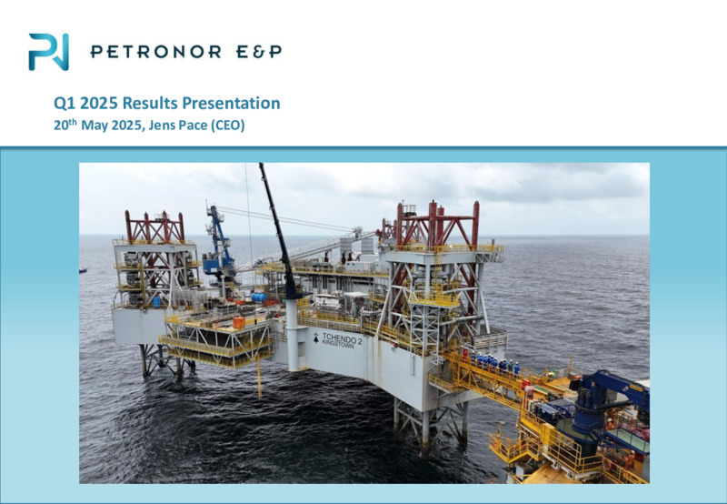 1Q 2025 Results Presentation – PetroNor E&P – slide 1