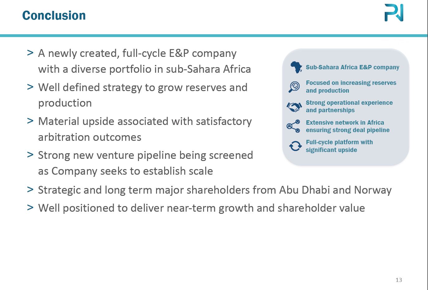 Pareto Securities Oil and Offshore Conference – PetroNor E&P – slide 12