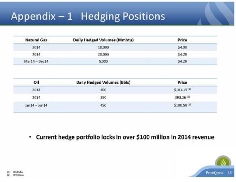 EnerCom The Oil Services Conference – Petroquest Energy Inc. – slide 44