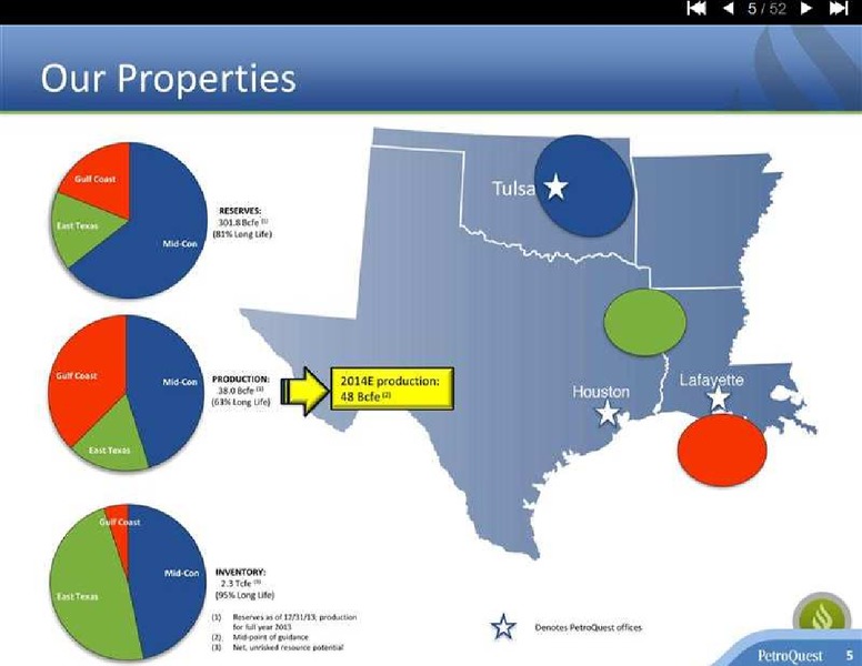Global Hunter GHS 100 Conference – Petroquest Energy Inc. – slide 5