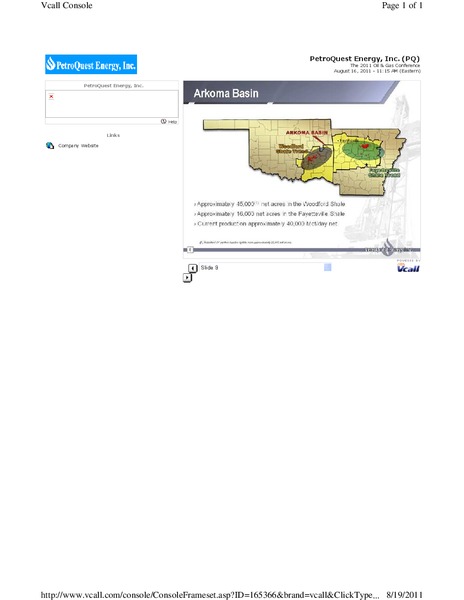EnerComs The Oil & Gas Conference – Petroquest Energy Inc. – slide 9