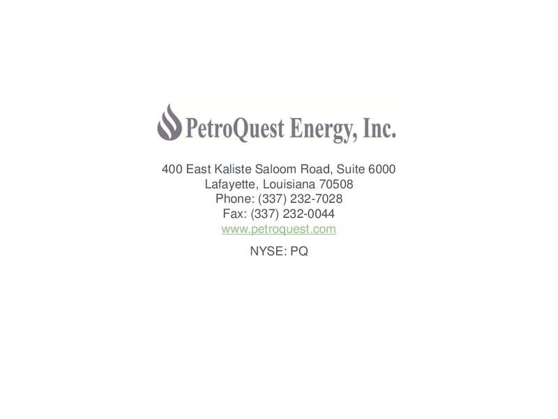IPAAs 9th Annual Oil & Gas Investment Symposium – Petroquest Energy Inc. – slide 32