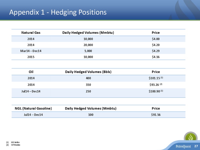 Johnson Rice 2014 Energy Conference – Petroquest Energy Inc. – slide 26