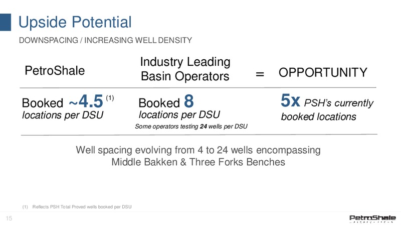May 2015 Corporate Presentation – Petroshale Inc. – slide 14