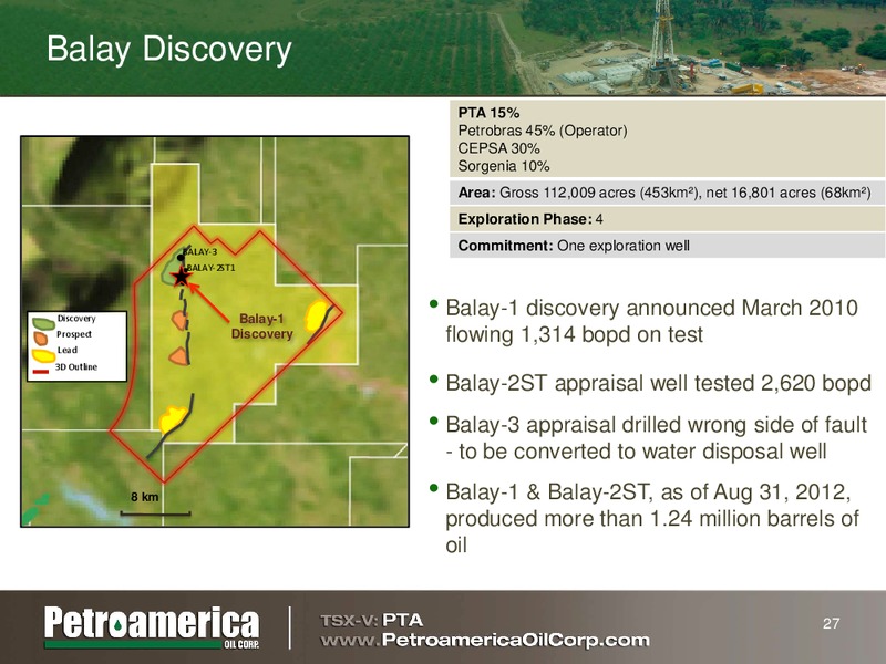 RAYMOND JAMES INVESTING IN COLOMBIA OIL AND GAS CONFERENCE – Petroamerica Oil Corp – slide 26