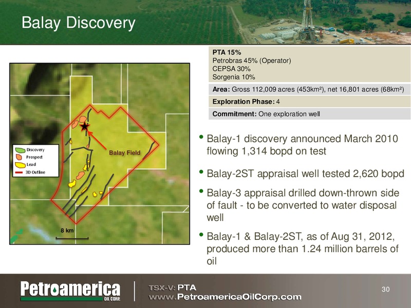 CANACCORD  GENUITY 6TH ANNUAL GLOBAL RESOURCES CONFERENCE – Petroamerica Oil Corp – slide 29