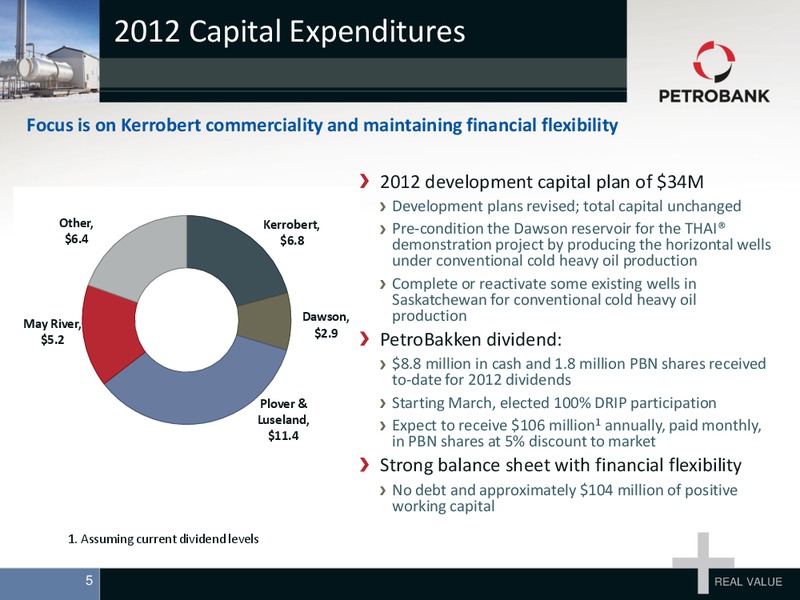 MAY 2012 ANNUAL GENERAL MEETING – Petrobank Energy and Resources Ltd. – slide 5