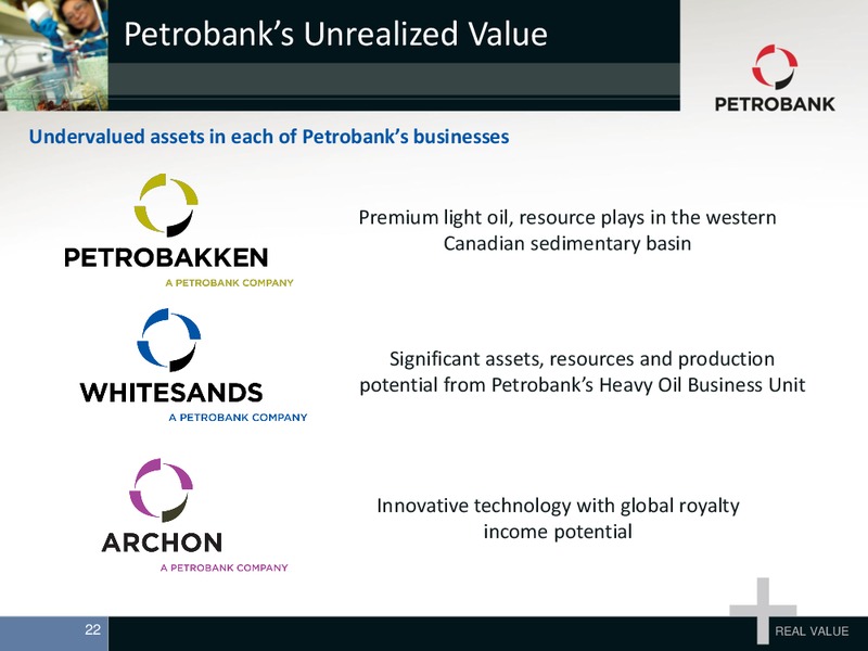 MAY 2012 ANNUAL GENERAL MEETING – Petrobank Energy and Resources Ltd. – slide 22