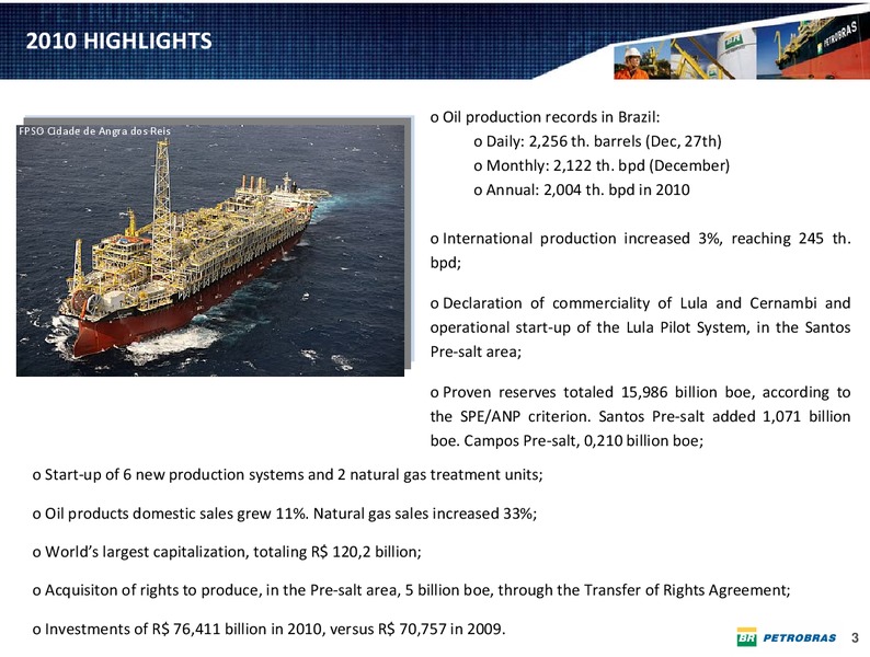 Q4 2010 EARNINGS CALL – Petrobras – slide 2