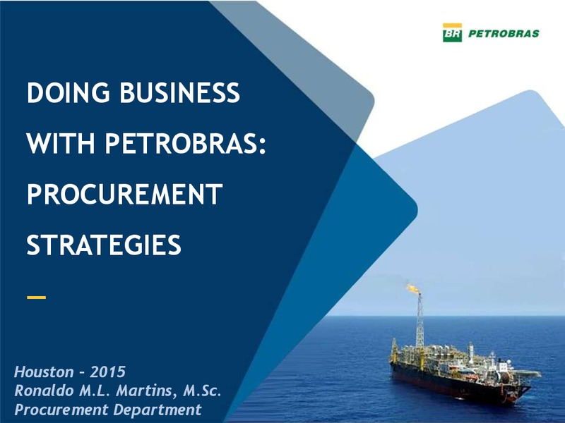 MAY 2015 INVESTOR PRESENTATION – Petrobras – slide 1