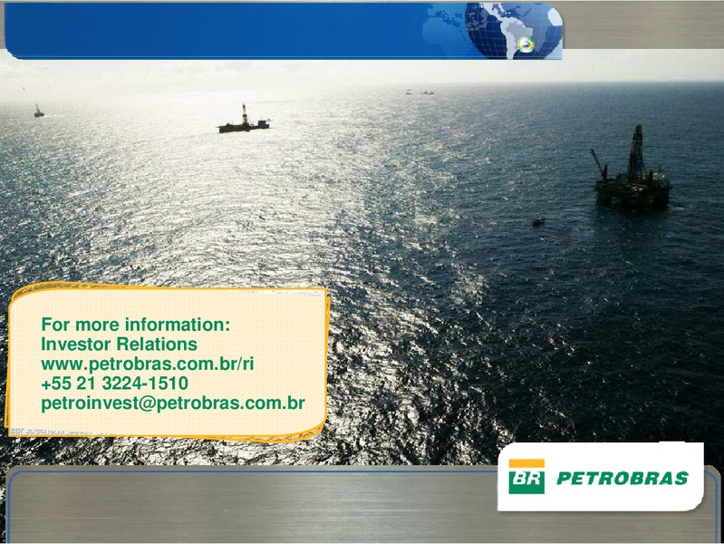 OCTOBER 2009 CORPORATE PRESENTATION – Petrobras – slide 23
