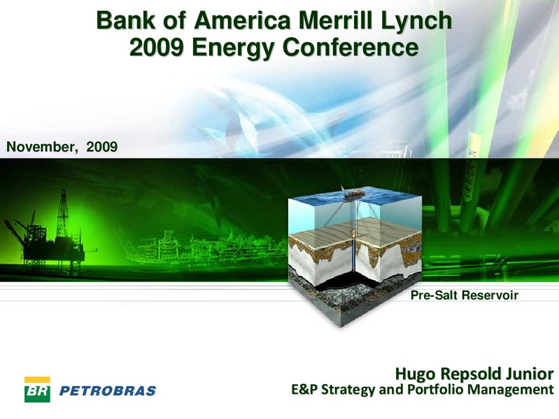 BAML ENERGY CONFERENCE – Petrobras – slide 1