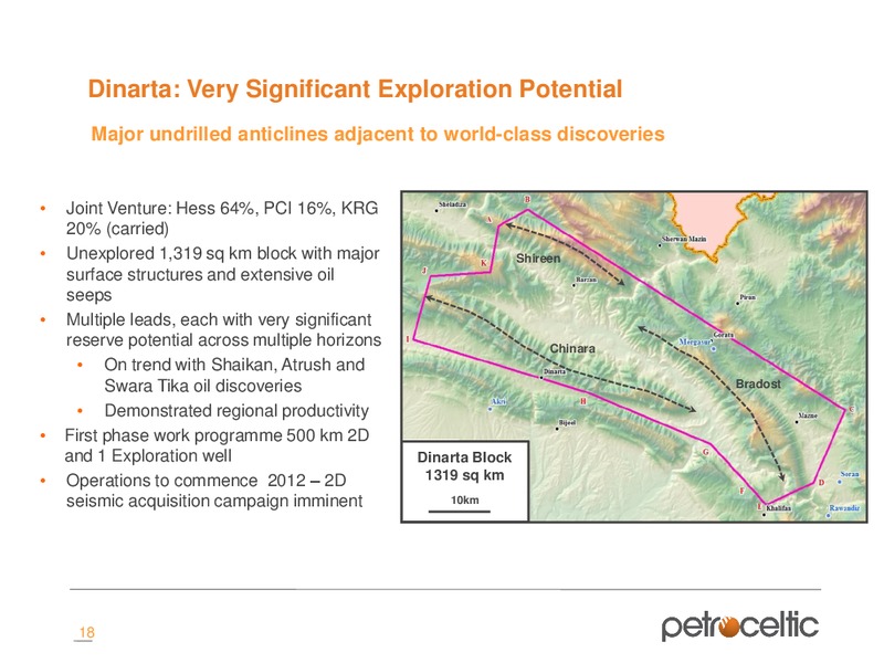 MERRILL LYNCH OIL AND GAS CONFERENCE – Petroceltic International Plc – slide 18