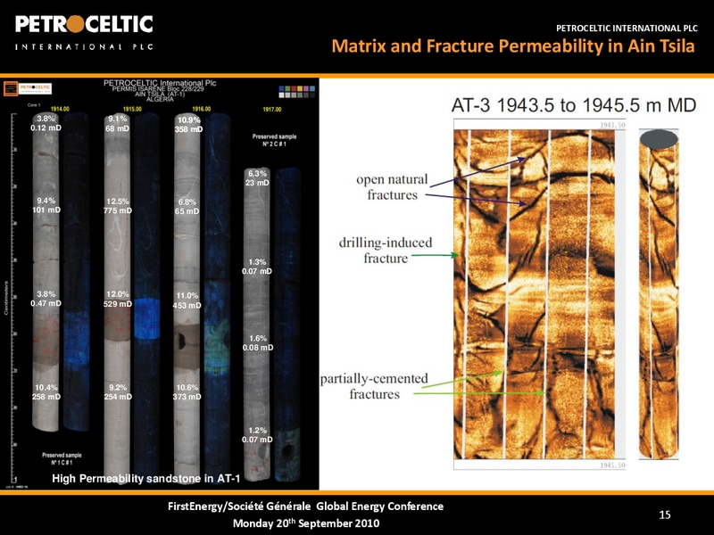 FIRST ENERGY SOCITE GENERALE GLOBAL ENERGY CONFERENCE – Petroceltic International Plc – slide 14