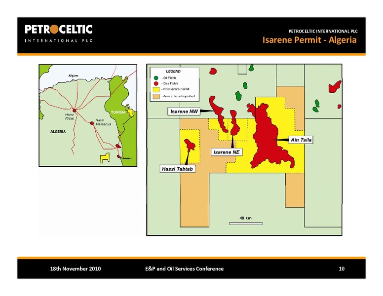 BAML EP AND OIL SERVICES CONFERENCE – Petroceltic International Plc – slide 10