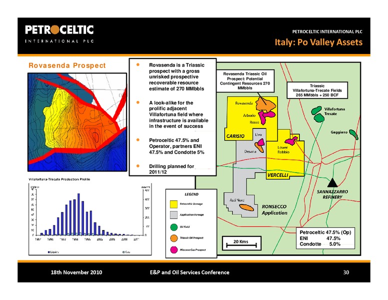 BAML EP AND OIL SERVICES CONFERENCE – Petroceltic International Plc – slide 30