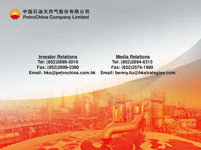 2014 ANNUAL RESULTS PRESENTATION – Petrochina Co. Ltd. – slide 34