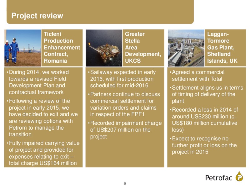 FINAL RESULTS 2014 – Petrofac – slide 8