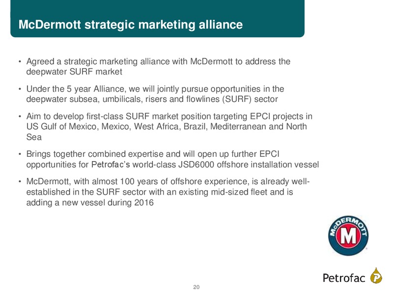 FINAL RESULTS 2014 – Petrofac – slide 19