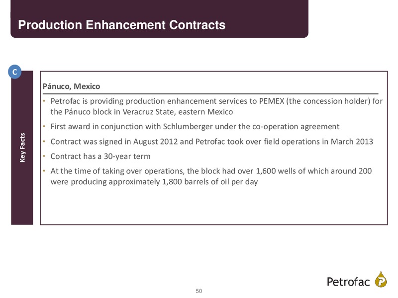 FINAL RESULTS 2014 – Petrofac – slide 49