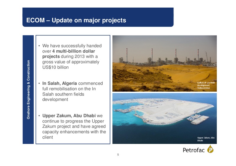 FINAL RESULTS 2013 – Petrofac – slide 4