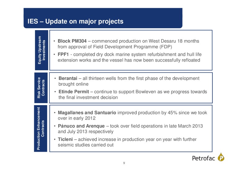 FINAL RESULTS 2013 – Petrofac – slide 8