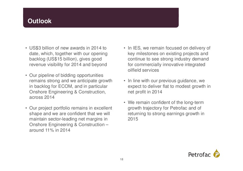 FINAL RESULTS 2013 – Petrofac – slide 17