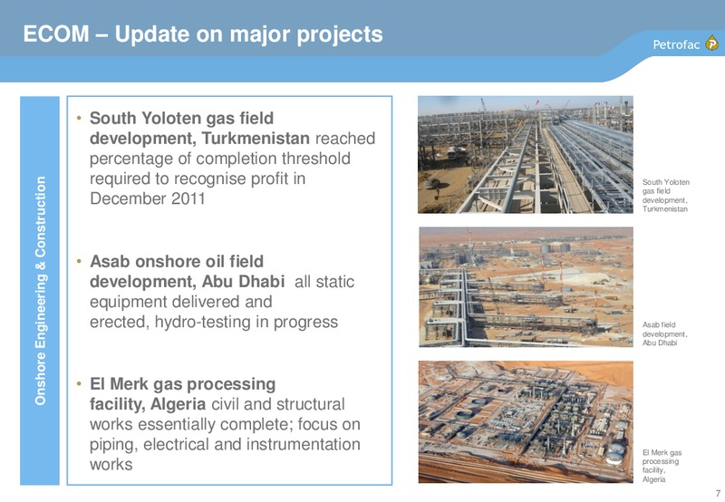 2011 FINAL RESULTS – Petrofac – slide 6