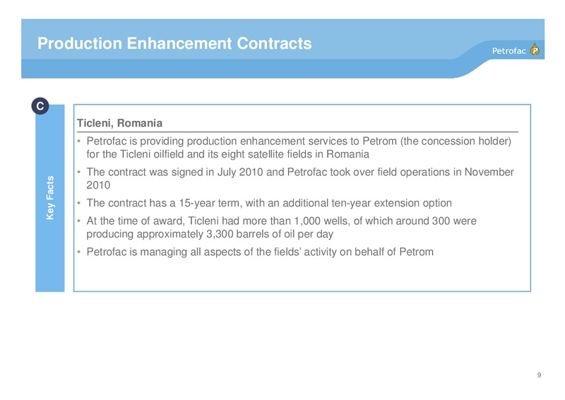 H1 2013 GUIDANCE UPDATE CALL – Petrofac – slide 8