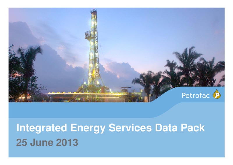 INVESTOR PRESENTATION – Petrofac – slide 1