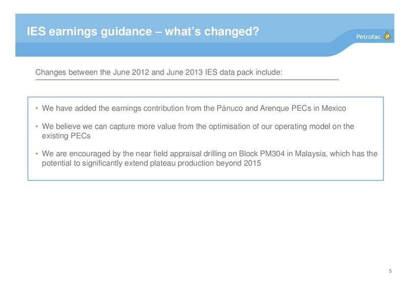 INVESTOR PRESENTATION – Petrofac – slide 4