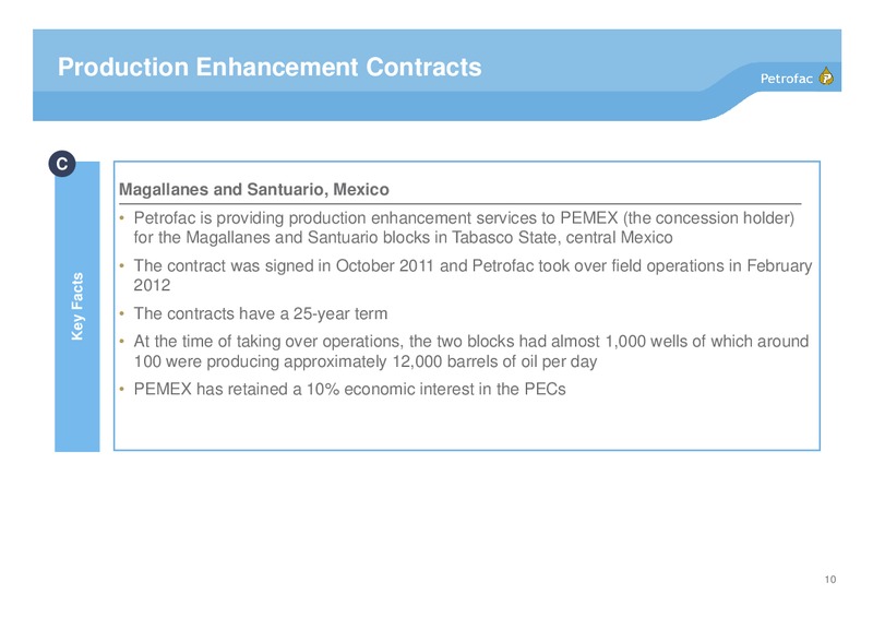 INVESTOR PRESENTATION – Petrofac – slide 9