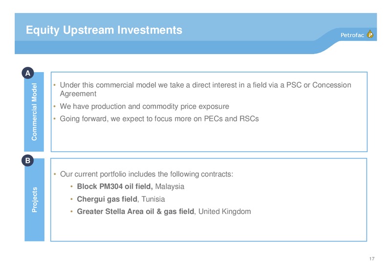 INVESTOR PRESENTATION – Petrofac – slide 16