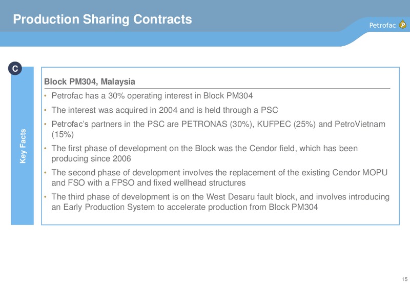 INTEGRATED ENERGY SERVICES DATA PACK – Petrofac – slide 14