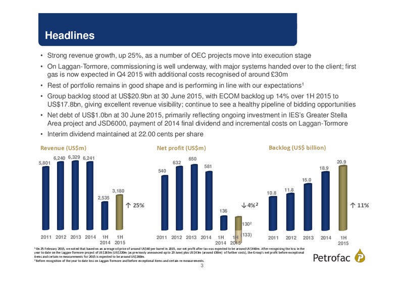 Q2 2015 Results – Petrofrac – slide 2