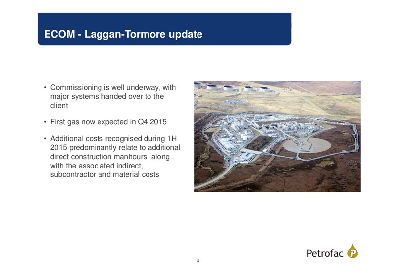 Q2 2015 Results – Petrofrac – slide 3
