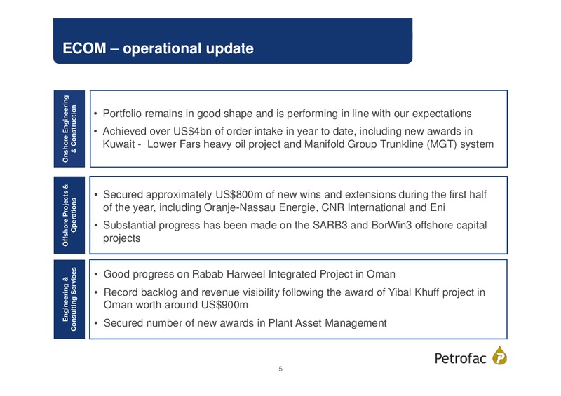 Q2 2015 Results – Petrofrac – slide 4
