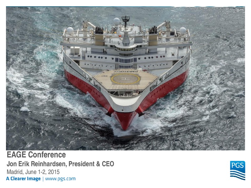 EAGE Conference – Petroleum Geo Services (PGS) – slide 1