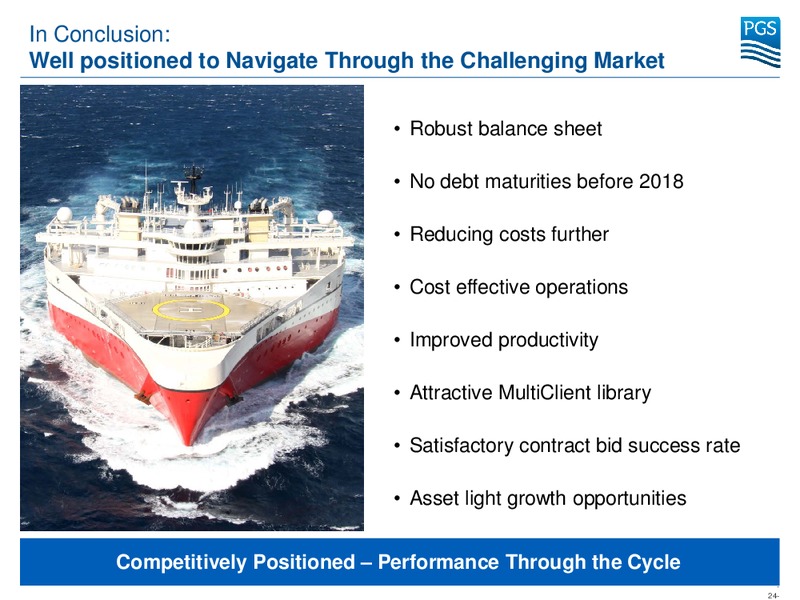 Danske Bank Navigating the Nordics Seminar – Petroleum Geo Services (PGS) – slide 23