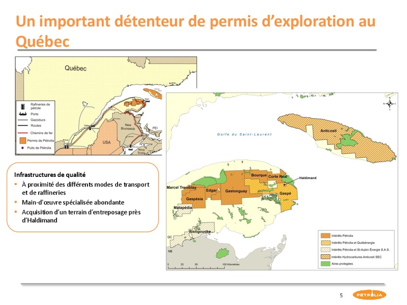 Corporate Presentation – Petrolia Inc – slide 5