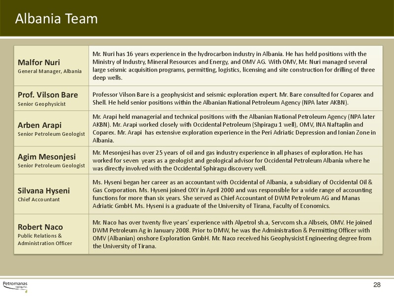 CANACCORD GLOBAL ENERGY CONFERENCE – Petromanas – slide 27